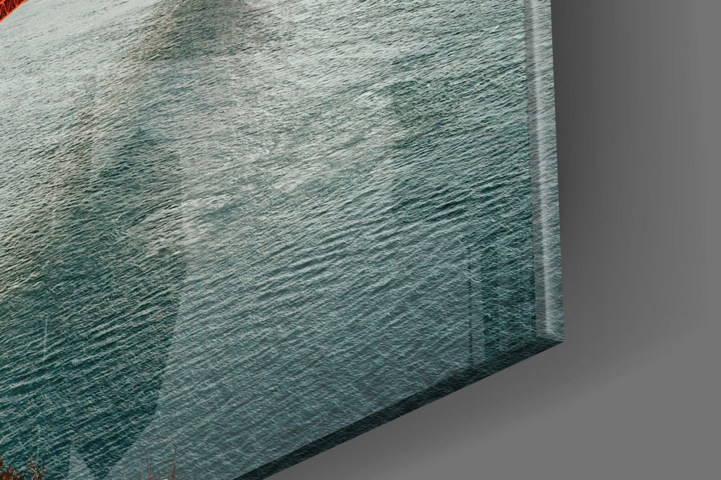 WONDERWALL ‘L’Atelier Fun Collection’ Golden Gate Bridge Daylight Cliff View Glass Wall Art