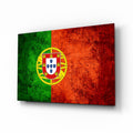 WONDERWALL ‘L’Atelier Fun Collection’ Portugal Flag Textured Design Glass Wall Art