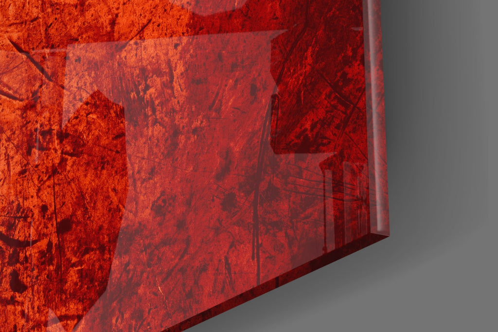 WONDERWALL ‘L’Atelier Fun Collection’ Portugal Flag Textured Design Glass Wall Art