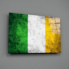 WONDERWALL ‘L’Atelier Fun Collection’ Ireland Tricolor Textured Design Glass Wall Art