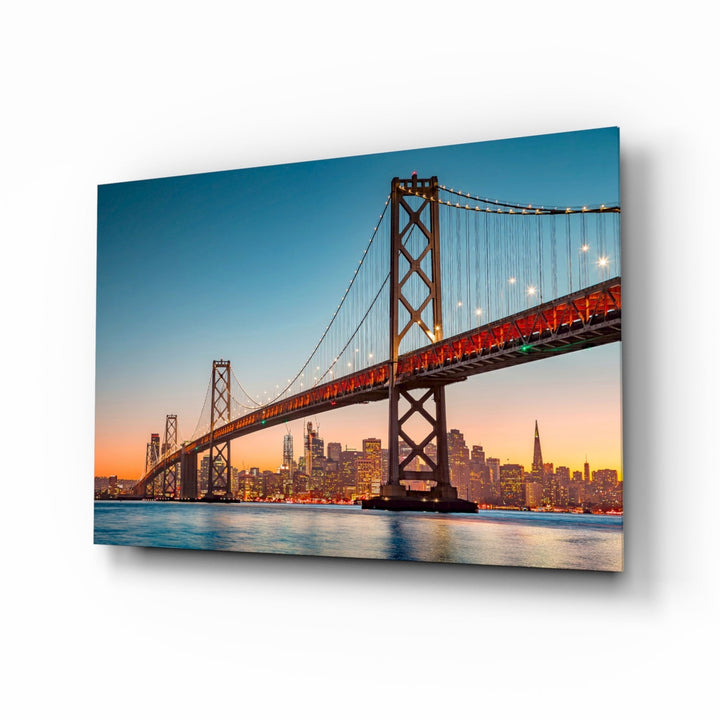 WONDERWALL ‘L’Atelier Fun Collection’ San Francisco–Oakland Bay Bridge Glass Wall Art